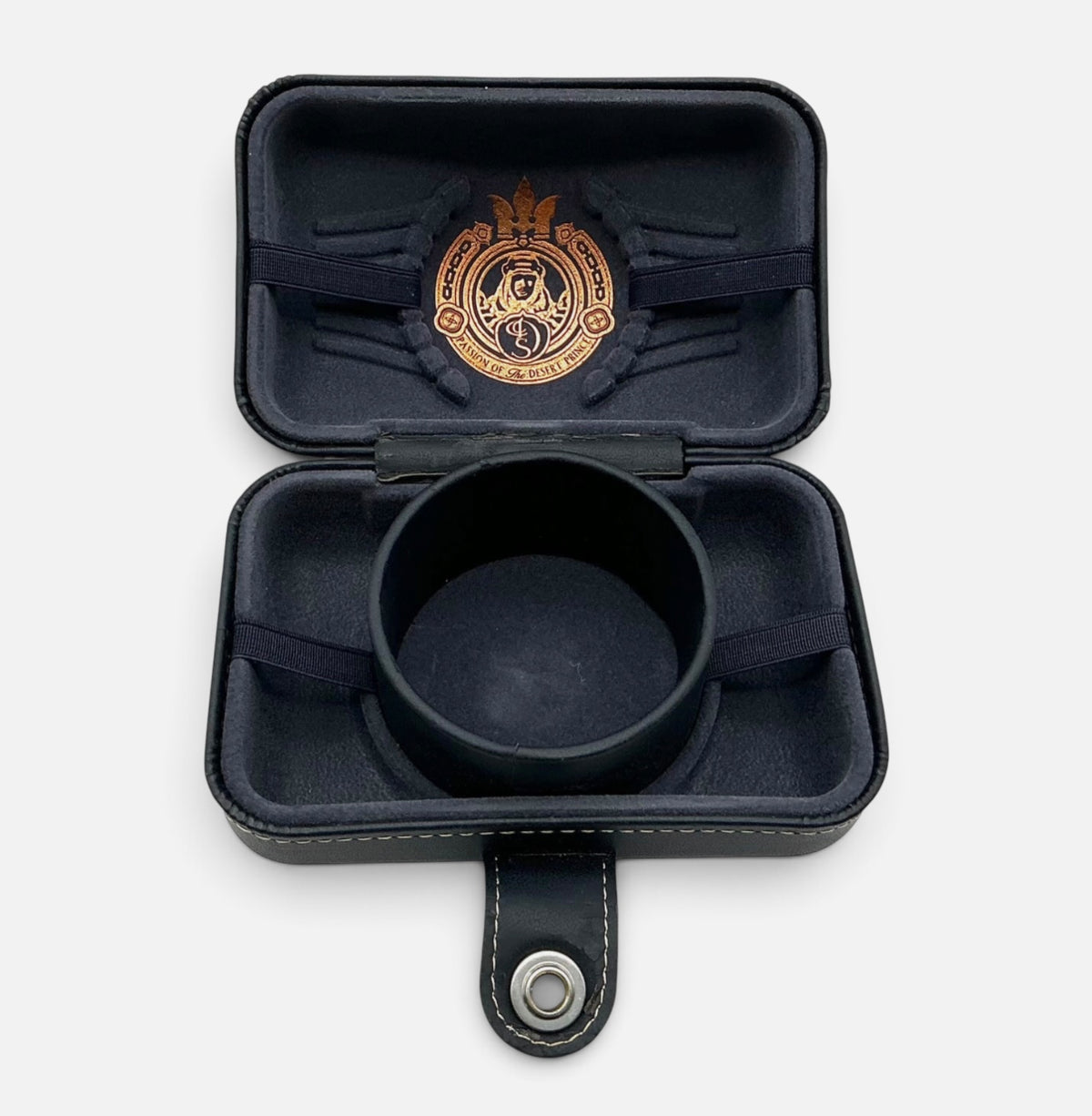 Designer Shaik Early Bespoke Watch Box Presentation Case – Ornate Crest, Rare
