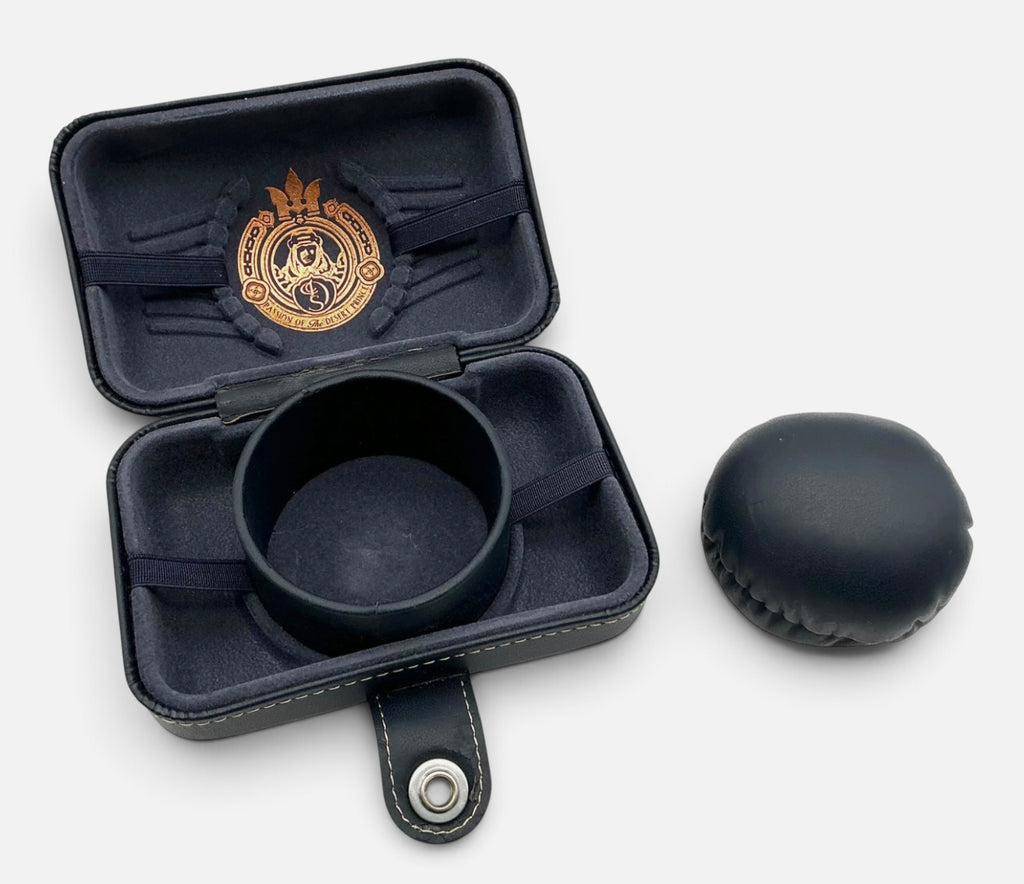 Designer Shaik Early Bespoke Watch Box Presentation Case – Ornate Crest, Rare