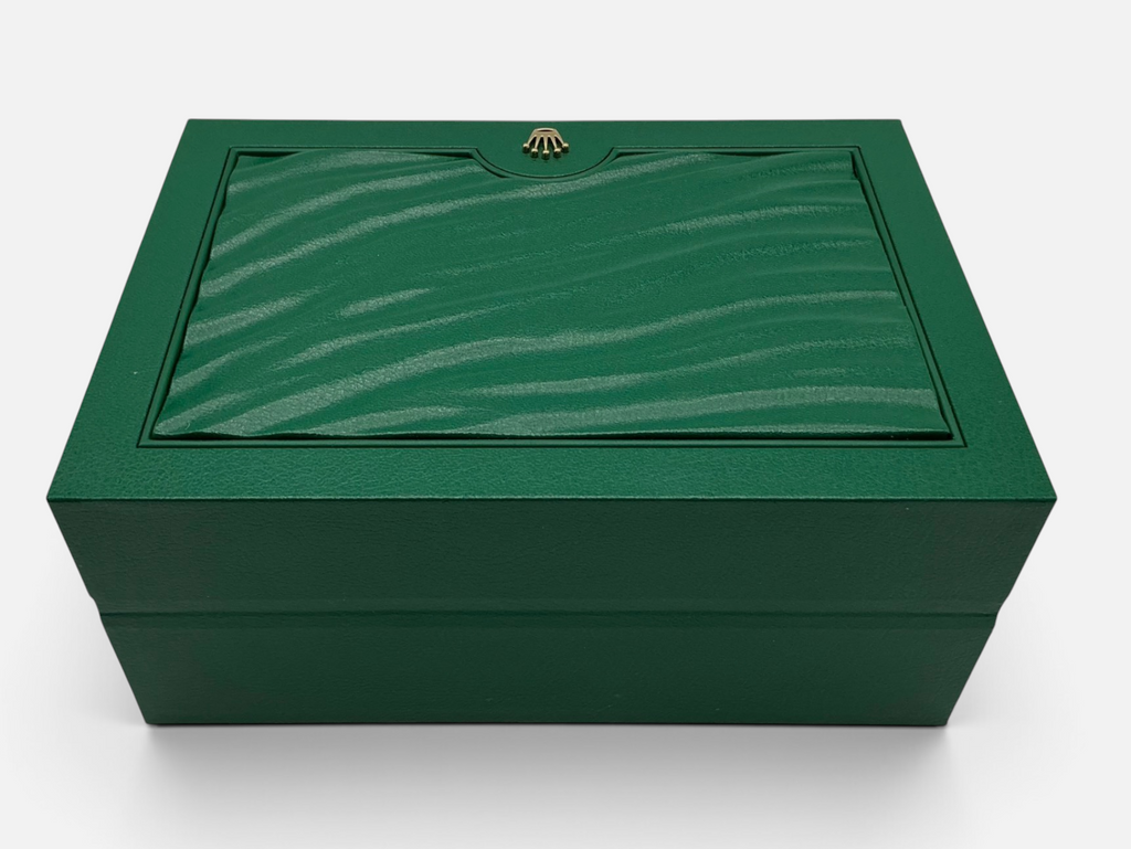 Genuine Rolex OEM Oyster M (Medium) 39139.01 Wave-Top Watch Box Set With Sleeve