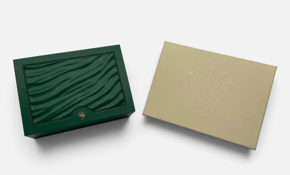 Genuine Rolex OEM Oyster M (Medium) 39139.01 Wave-Top Watch Box Set With Sleeve
