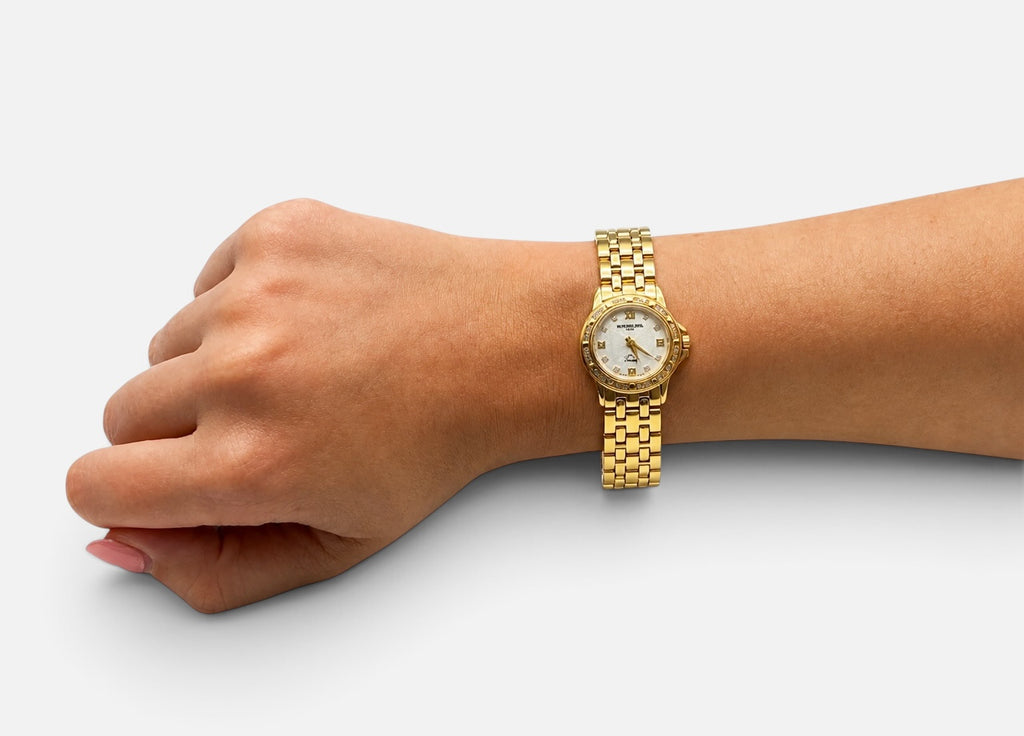 Raymond Weil Tango 5860 Ladies Diamond MOP Dial Gold-Plated Quartz Watch 22mm