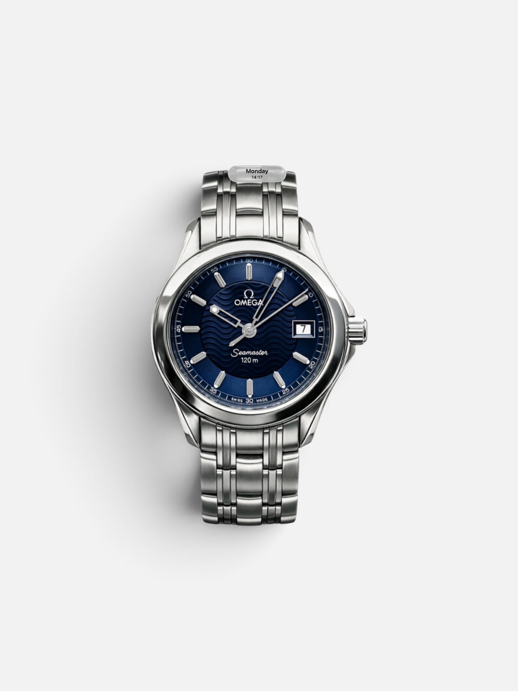 Vintage 1998 Omega Seamaster 120M Ladies Blue Wave 2581.81 • STS 2026 • Full Set